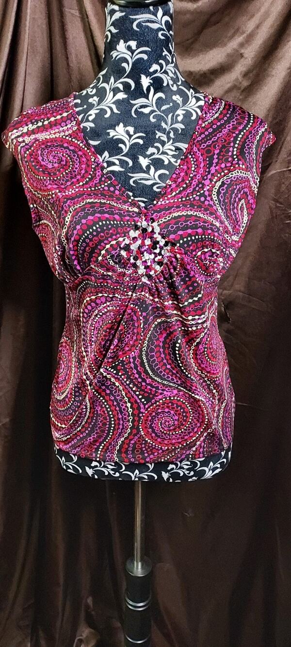 GoodClothes Collection Multicolor Sleeveless Stretchy Blouse Size Small